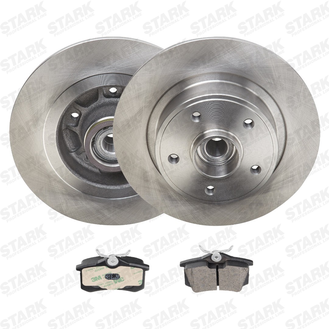 STARK SKBK-10991776: Kit de discos de freno y pastillas Eje trasero, Ø: 270mm, macizo