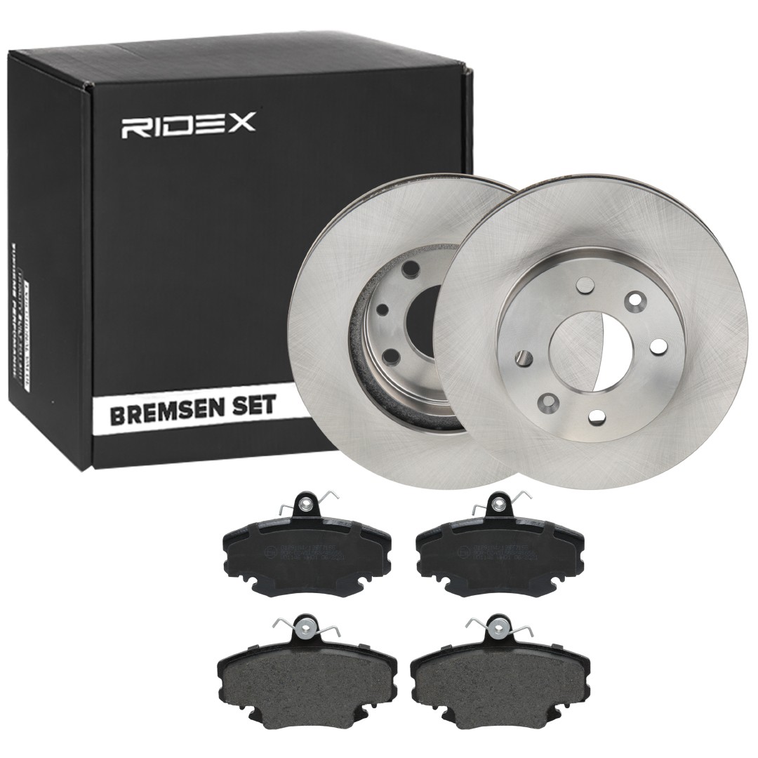 RIDEX 3405B1777: Bromssats, skivbroms framaxel, Ø: 238,0mm, ventilerad