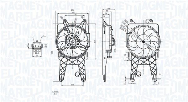 MAGNETI MARELLI 350213887000: Radiateur du moteur