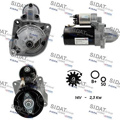 SIDAT S12BH0016: Starter 2,3kW