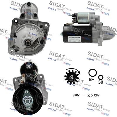 SIDAT S12BH0047: Starter 2,5kW