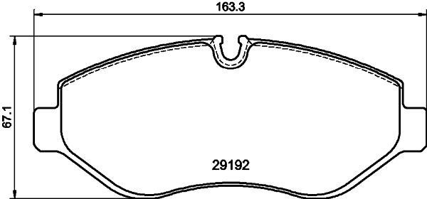 MINTEX MDB4312: Klocki hamulcowe ze śrubami prowadzącymi zacisku hamulcowego