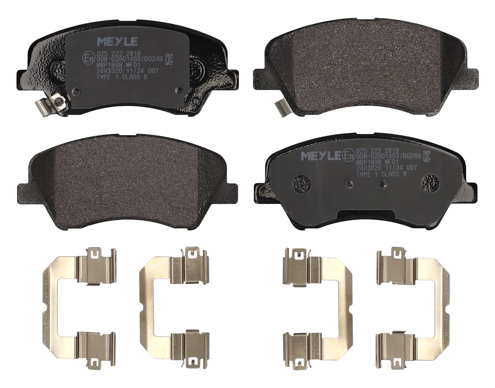 MEYLE 025 222 2818: Bremseklosser MEYLE-ORIGINAL: True to OE. framaksel