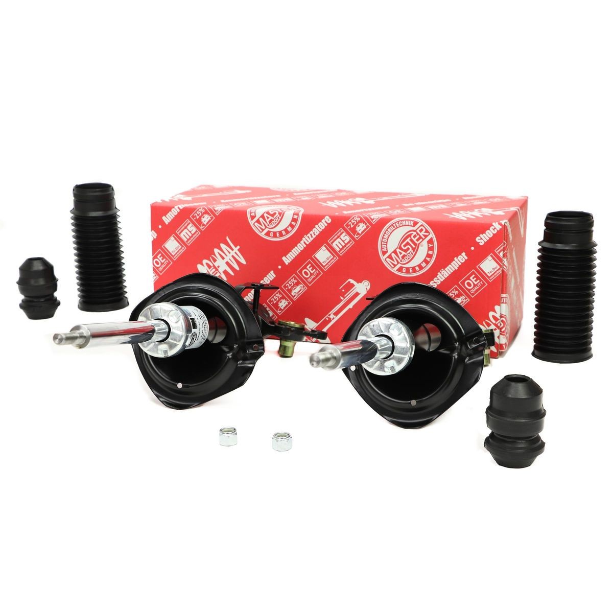 MASTER-SPORT 16K001903: Støtdemper framaksel, gasstrykk, Fjærbein, med gummifeste