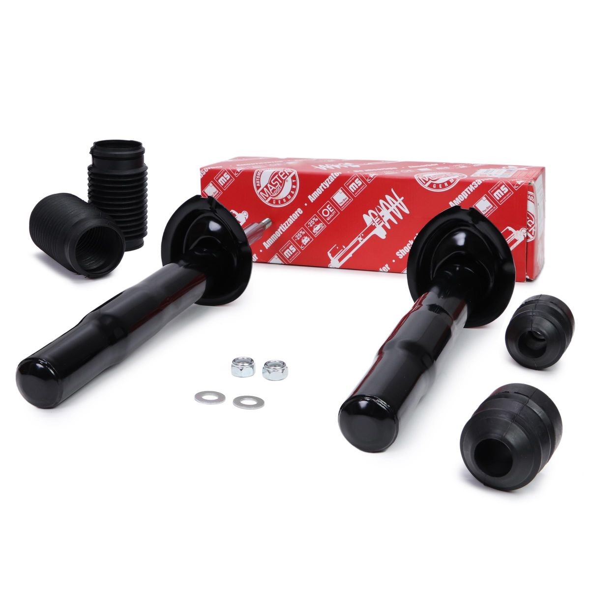 MASTER-SPORT 16K002193: Støtdemper framaksel, gasstrykk, Fjærbein, med gummifeste