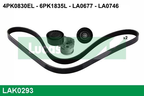 LUCAS LAK0293: Hosszbordás szíj készlet