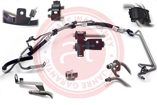 at autoteile germany at22780: Хидравличен маркуч, кормилно управление OEM - Quality - Line от хидравлична помпа към кормилна кутия, от резервоара към хидравличната помпа, с уплътнения