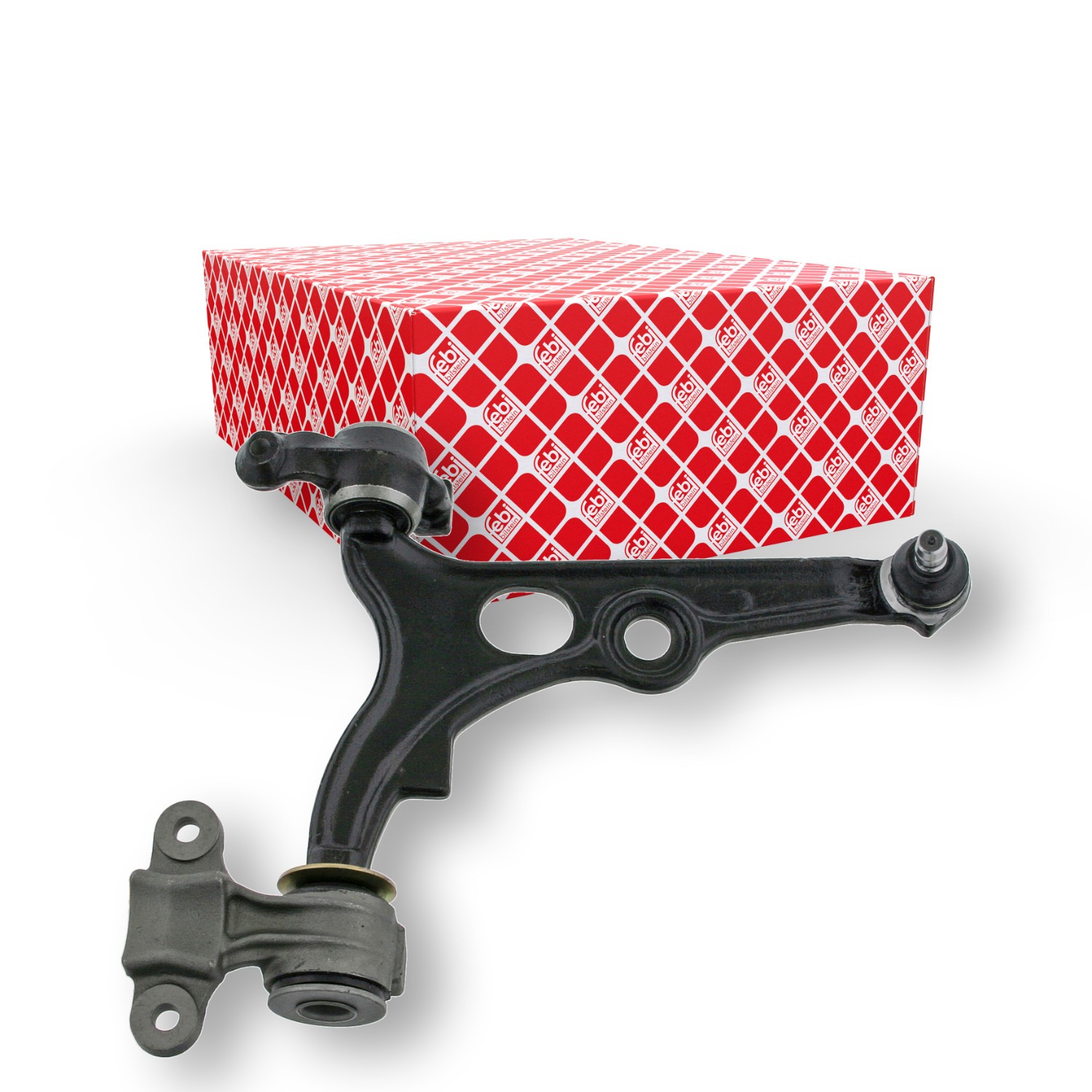 FEBI BILSTEIN 12045: Tukivarsi Etuakseli, ala, Oikea, Teräsvalu, kumilaakereilla, pidikkeiden kanssa, Alapallo-/pallonivelellä