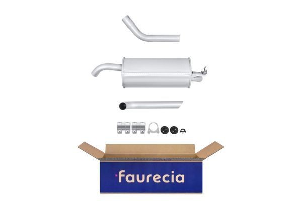 HELLA 8LD 366 026-381: Silencieux arrière Easy2Fit – PARTNERED with Faurecia arrière, avec pièces d'assemblage
