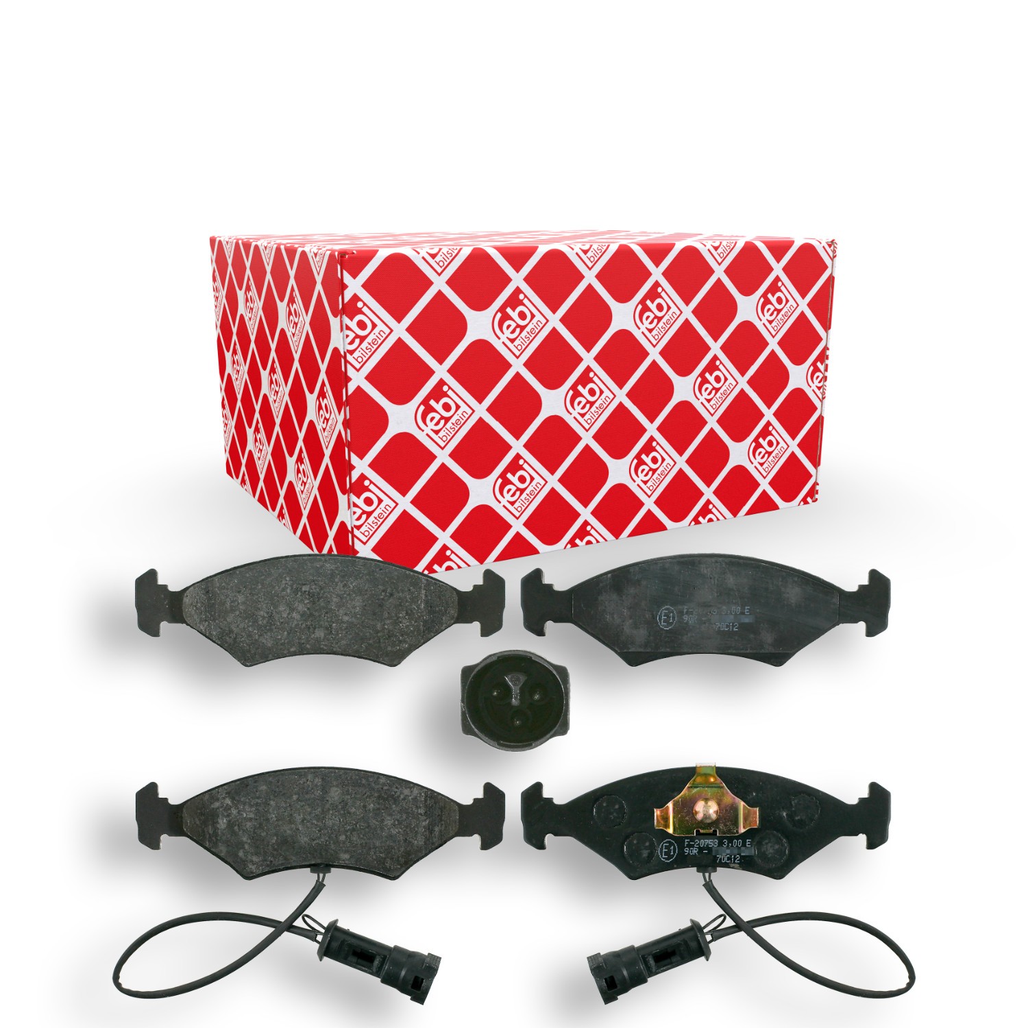 FEBI BILSTEIN 16024: Remblokken Vooras, Met plunjerclip