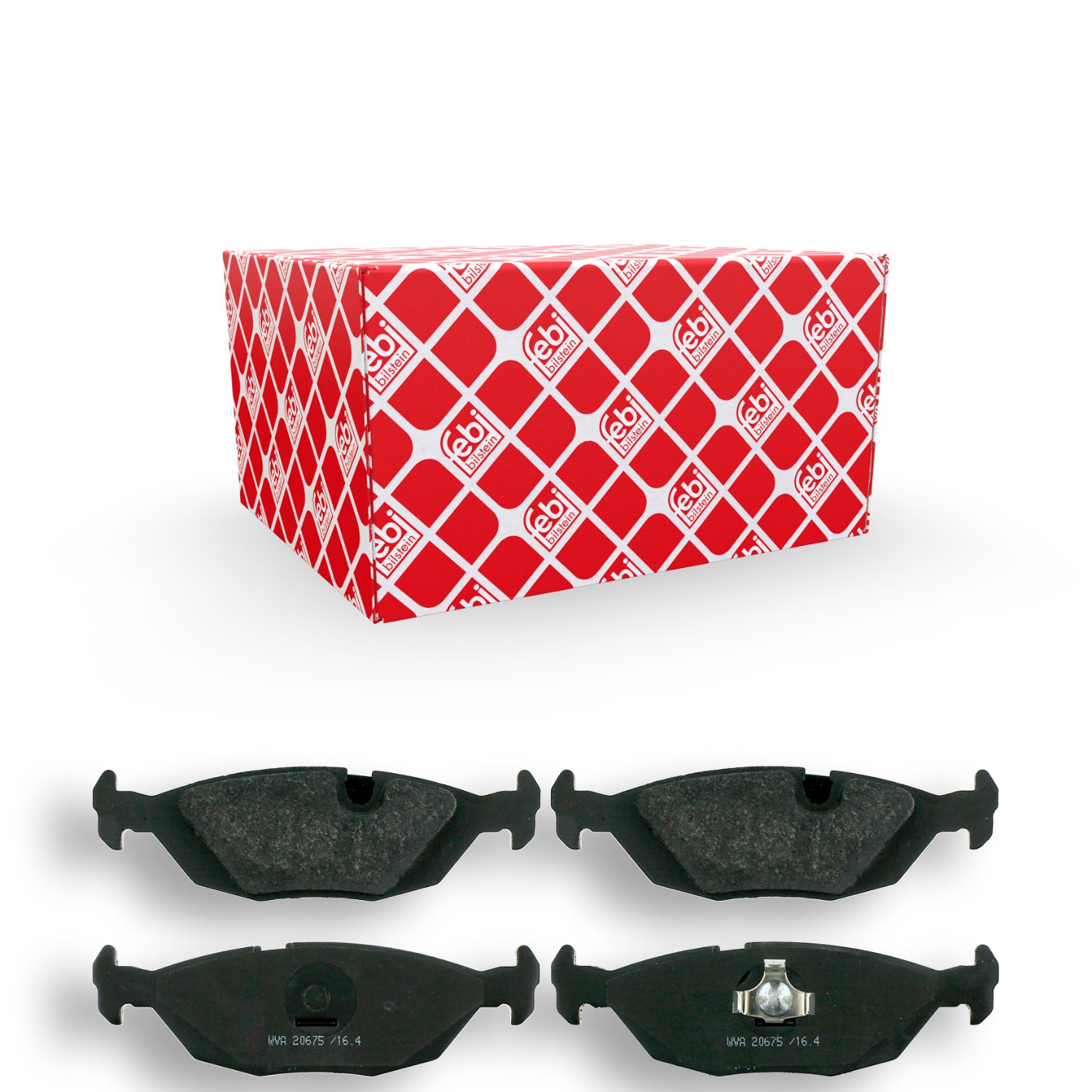 FEBI BILSTEIN 16141: Bremseklodser bagaksel, med stempelklips