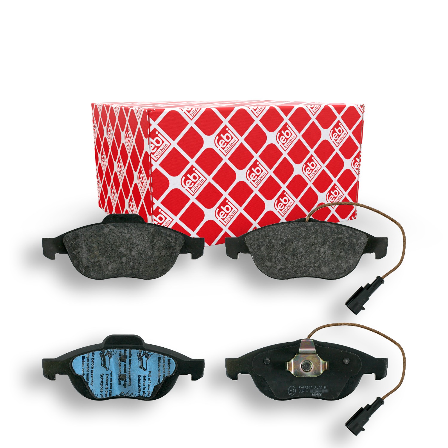 FEBI BILSTEIN 16293: Remblokken Vooras, Met plunjerclip