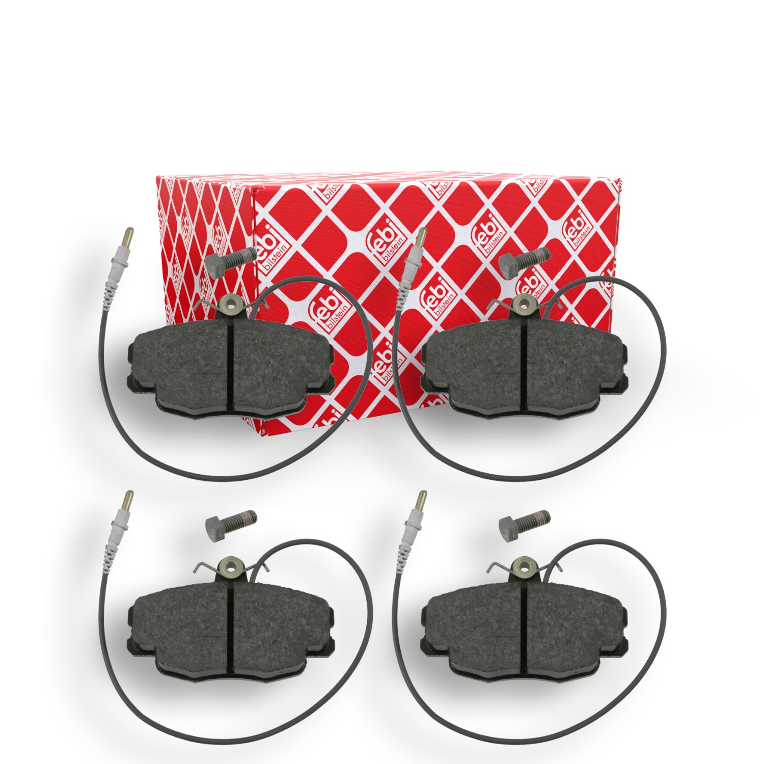 FEBI BILSTEIN 16369: Fékbetét készlet, tárcsafék elsőtengely, csavarokkal