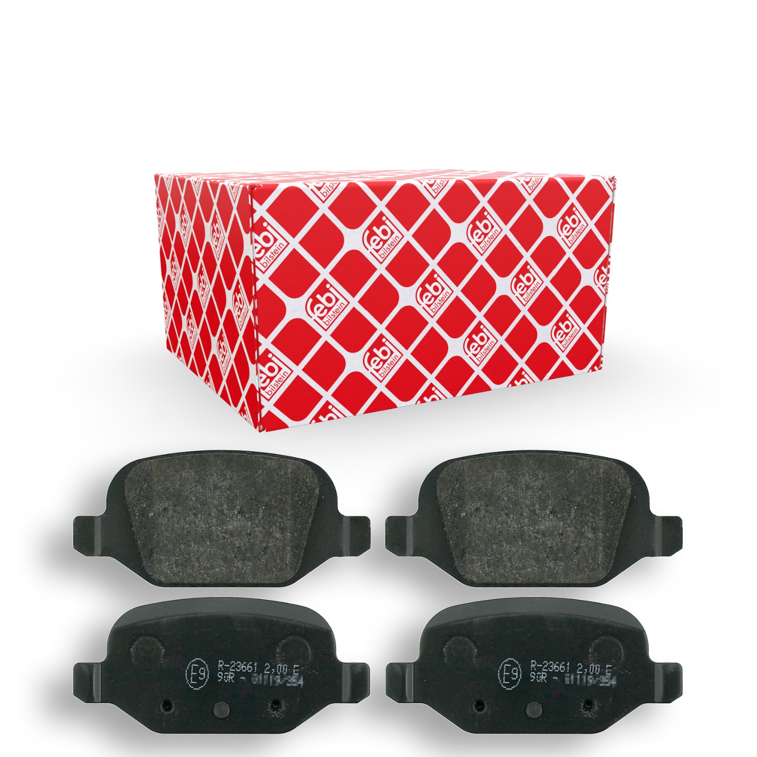 FEBI BILSTEIN 16370: Bromsbelägg Bakaxel