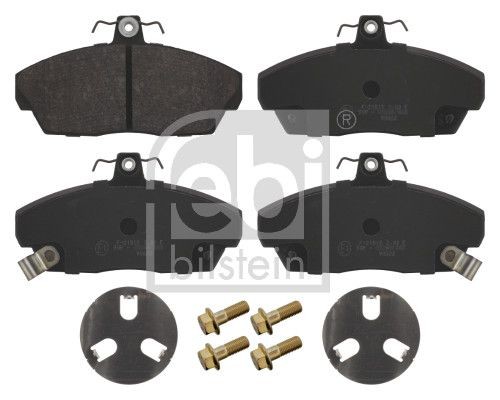 FEBI BILSTEIN 16800: Bromsbelägg framaxel, med påbyggnads-/fästmaterial, med fästmaterial