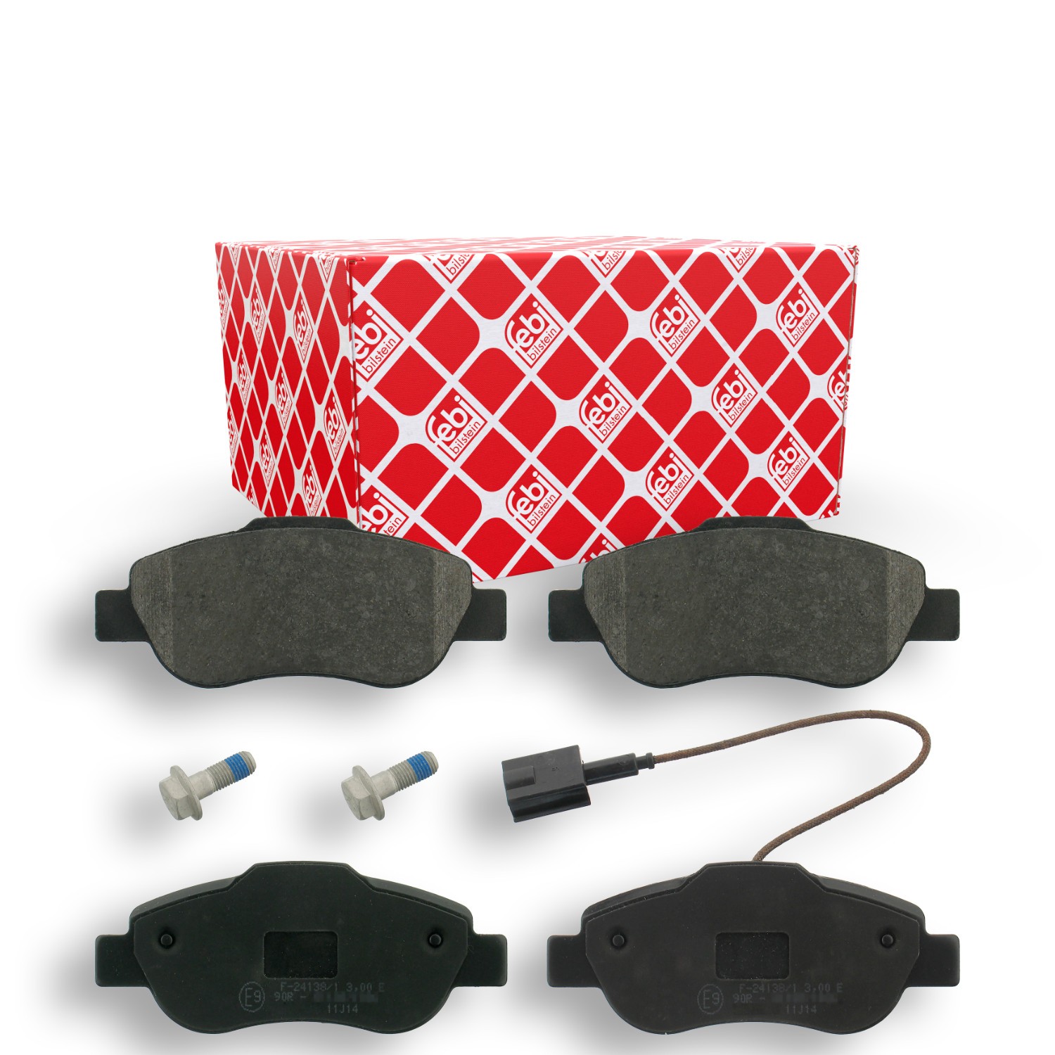 FEBI BILSTEIN 16841: Bremseklodser foraksel, med skruer