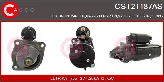 CASCO CST21187AS: Starter 4,20kW