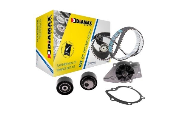 DIAMAX A6038WP: Bomba de agua + kit de correa de distribución Núm. dientes: 140