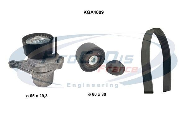 PROCODIS FRANCE KGA4009: Jogo de correias trapezoidais estriadas