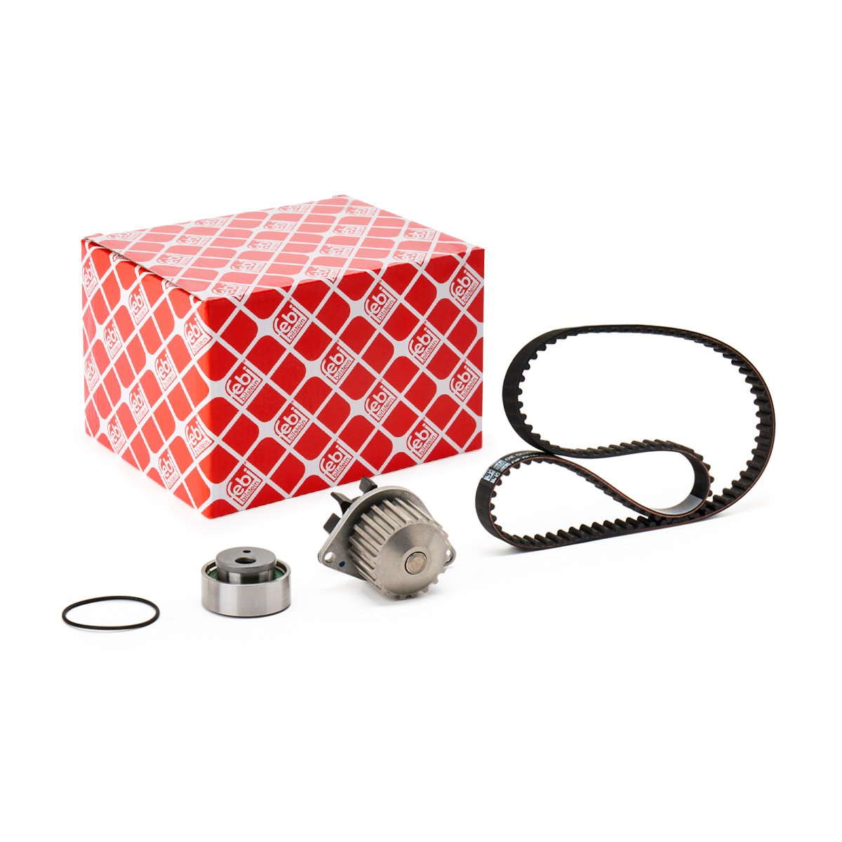 FEBI BILSTEIN 34635: Bomba de agua + kit de correa de distribución Núm. dientes: 104, Ancho: 17mm, con bomba de agua