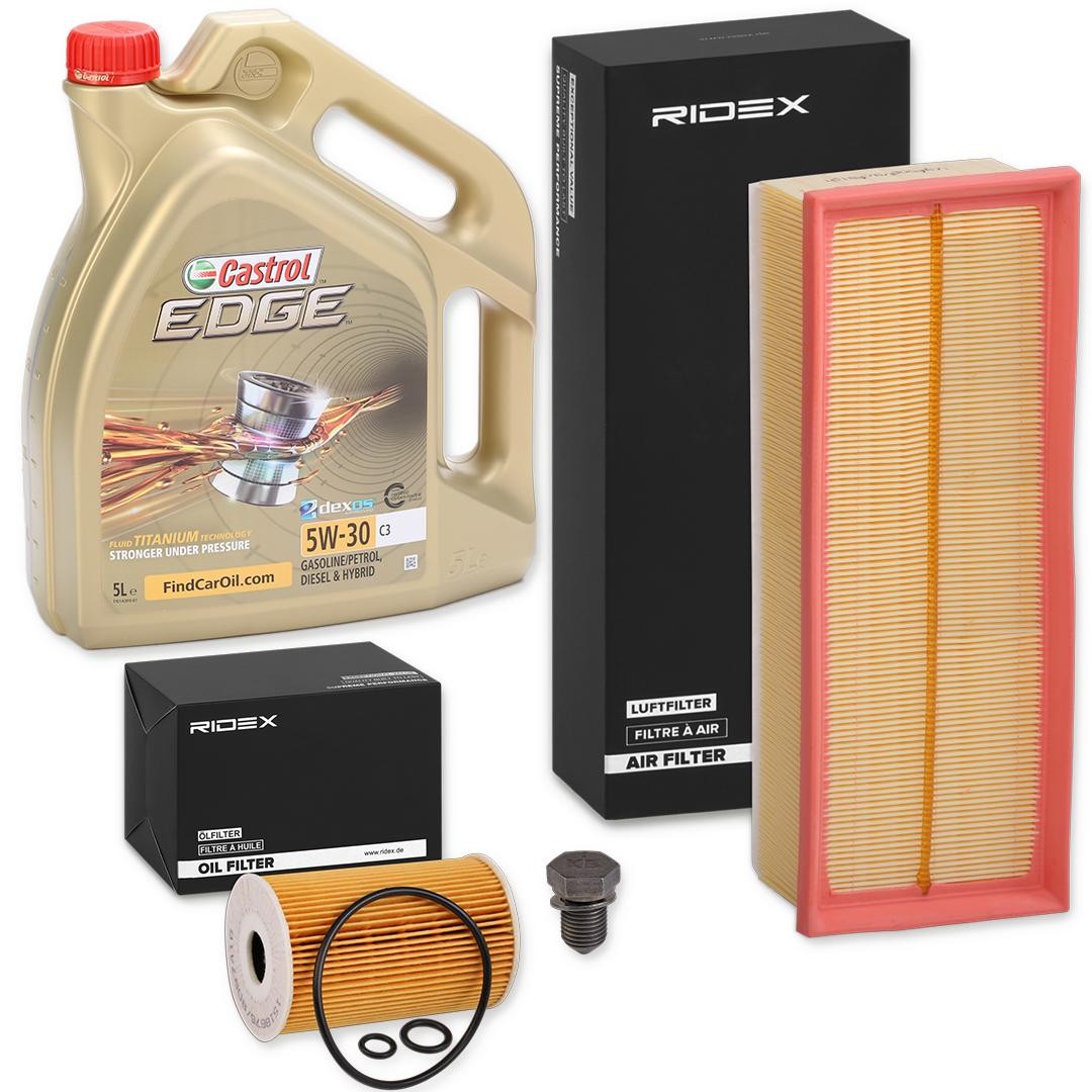 RIDEX 100374T0025: Комплект филтър и моторно масло