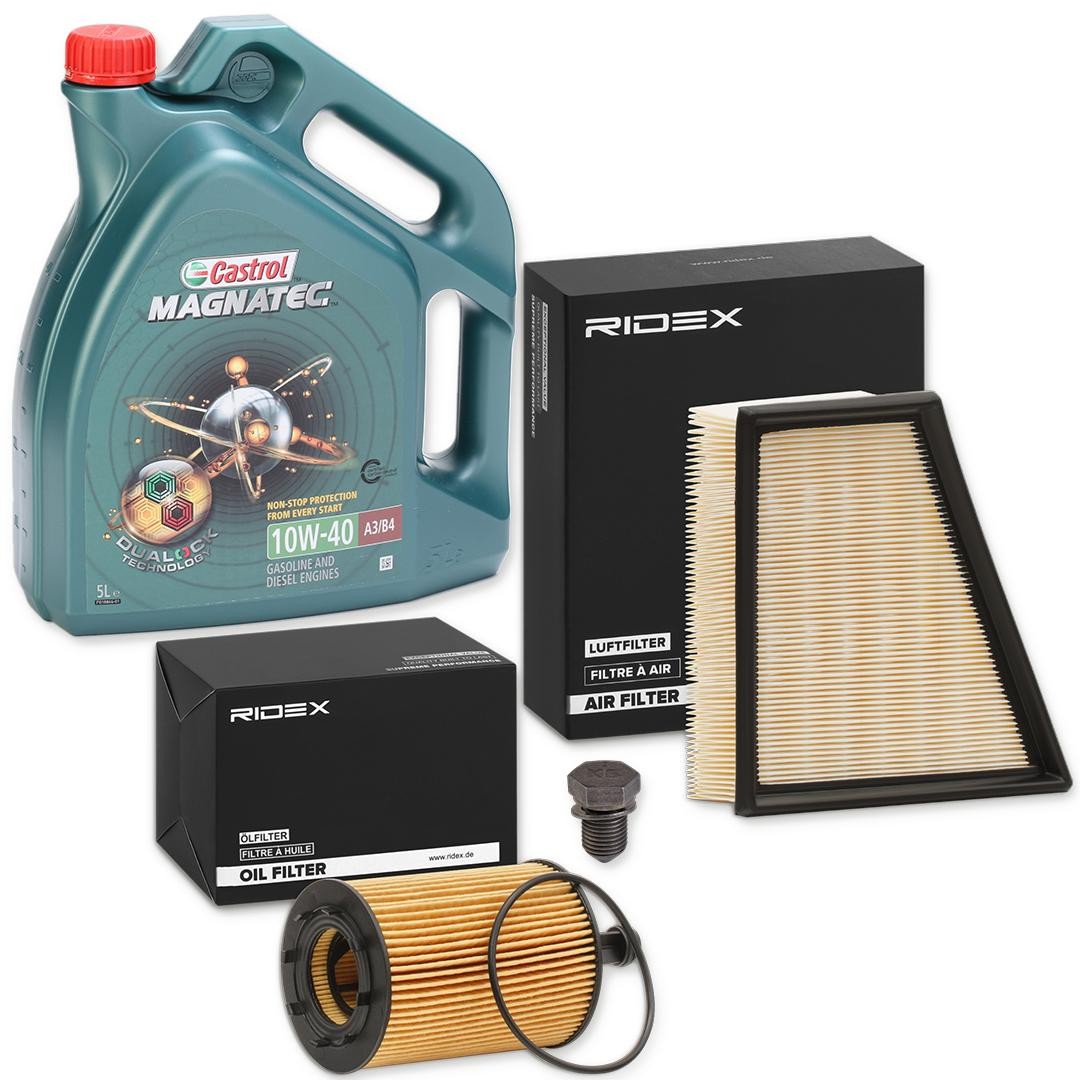 RIDEX 100374T0030: Filtersats med motorolja