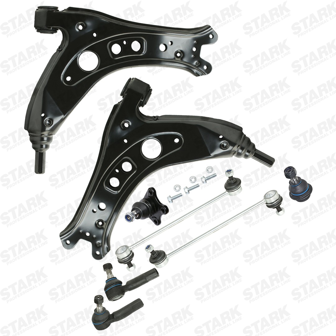 STARK SKSSK-1601212 Querlenker-Reparatursatz Vorderachse links, Vorderachse rechts, unten, mit Trag-/Führungsgelenk, mit Gummilager, mit Koppelstange