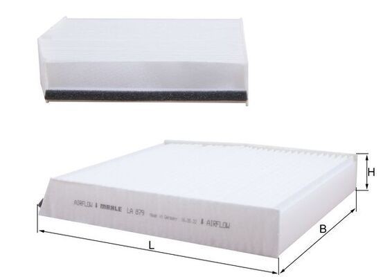 MAHLE LA 879: Filtro de habitáculo Filtro de partículas