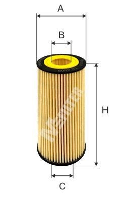 MFILTER TE 4009: Oliefilter