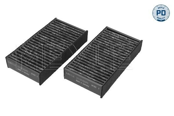 MEYLE 312 326 0025/PD: Innenraumfilter MEYLE-PD: Advanced performance and design. Filtereinsatz, für erhöhte Anforderungen, Aktivkohlefilter, Umluftfilter, Feinstaubfilter (PM 2.5), mit antiallergischer Wirkung, mit geruchsabsorbierender Wirkung, mit antibakterieller Wirkung