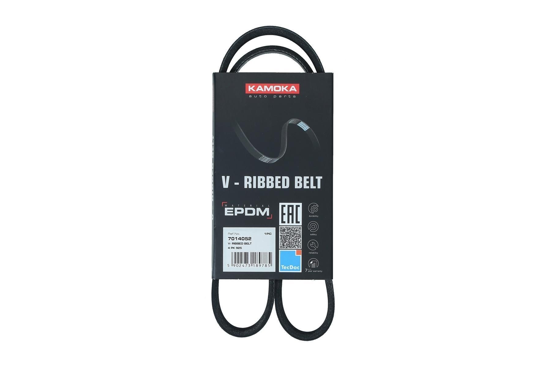 KAMOKA 7014052: Correia trapezoidal estriada 925mm, Número de nervuras: 4