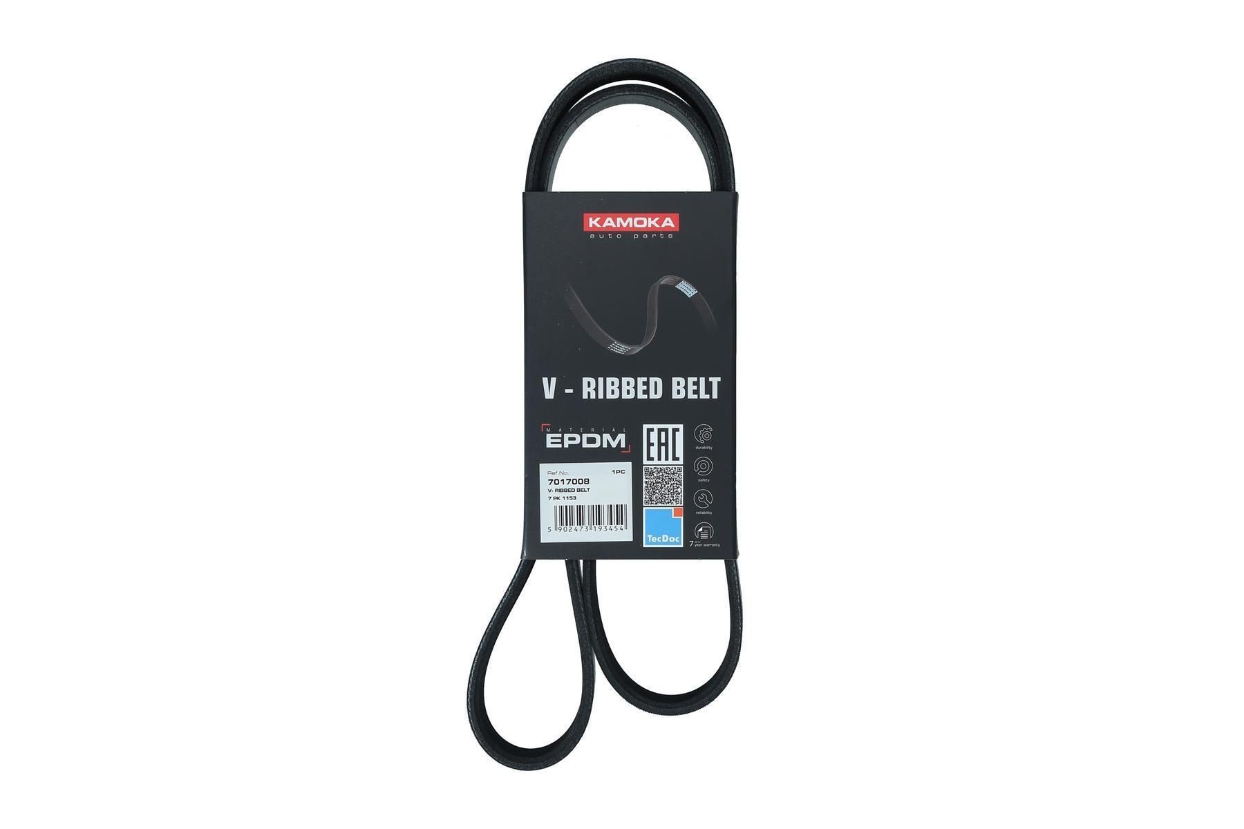 KAMOKA 7017008: Correia trapezoidal estriada 1153mm, Número de nervuras: 7