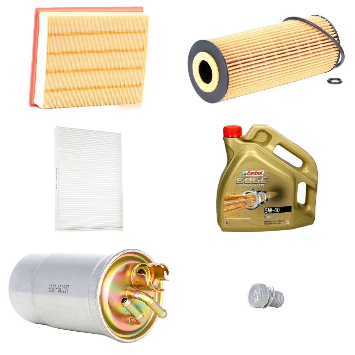 RIDEX 100374T0106: Ölwechsel-Set mit Motoröl