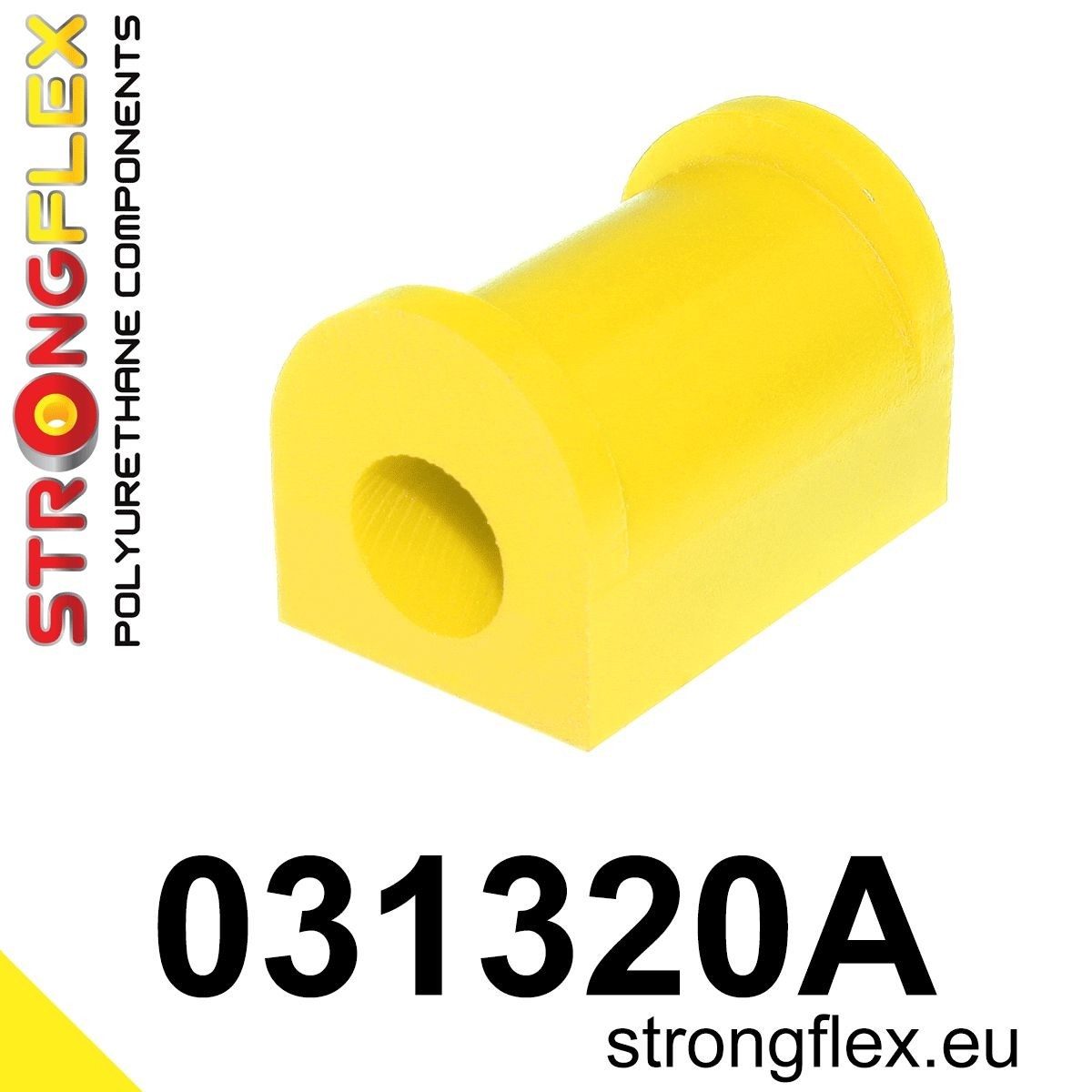 StrongFlex 031320A_18mm: Stabilisatorstang rubber Achteras, PU (Polyurethaan)