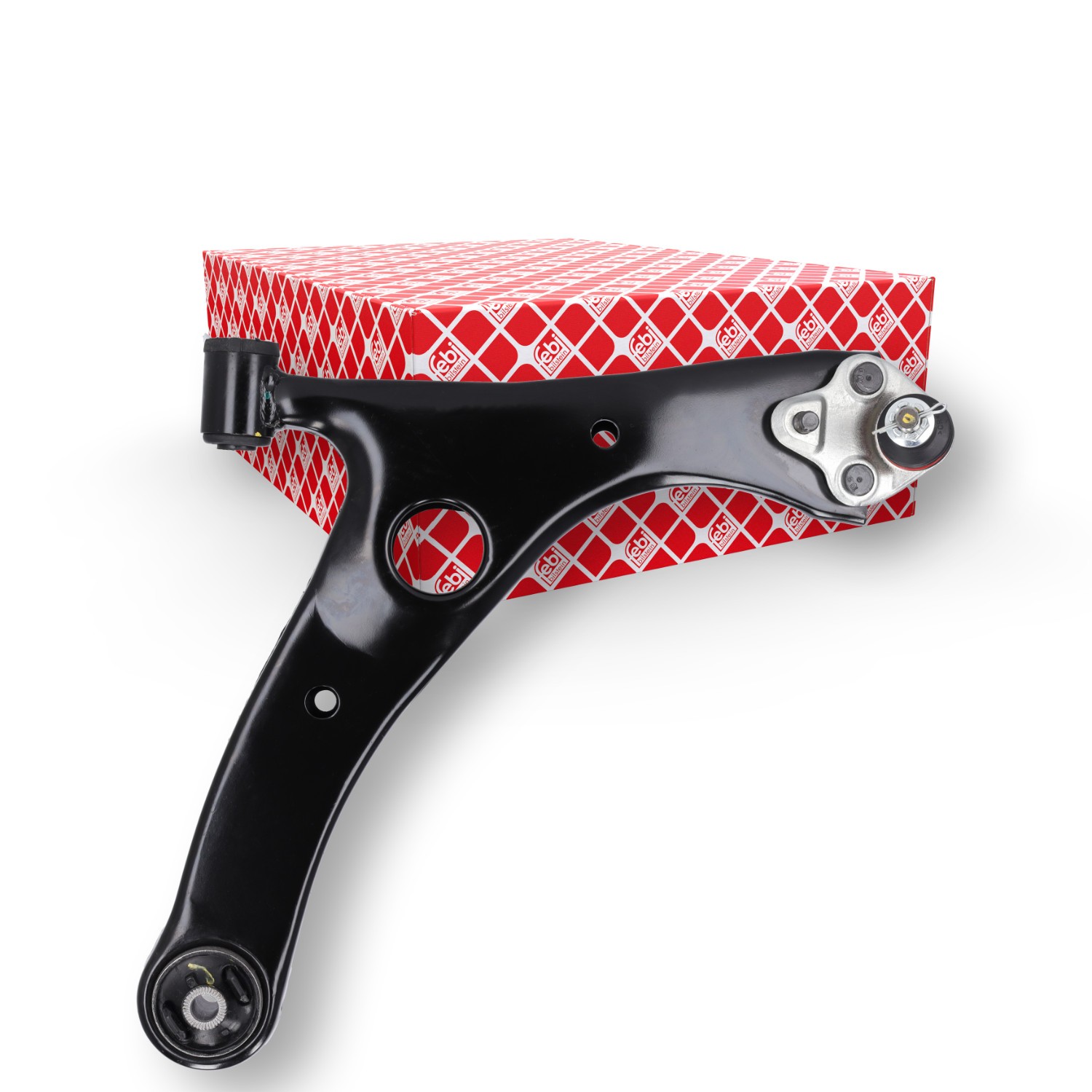 FEBI BILSTEIN 181128: Tukivarsi Etuakseli, oikea, Teräslevy, kumilaakereilla, Alapallo-/pallonivelellä