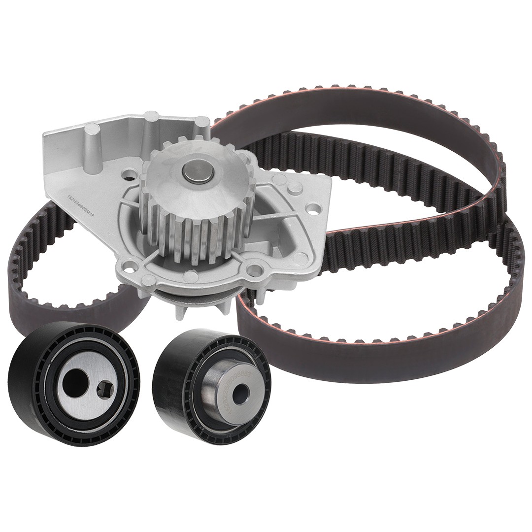 RIDEX 3096W0477: Bomba de agua + kit de correa de distribución Núm. dientes: 140, sin juego de tornillos