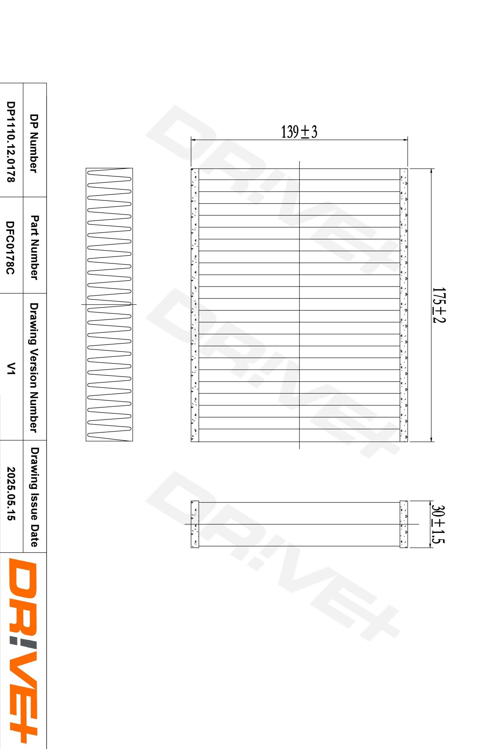 Dr!ve+ DP1110.12.0178: Innenraumfilter Aktivkohlefilter
