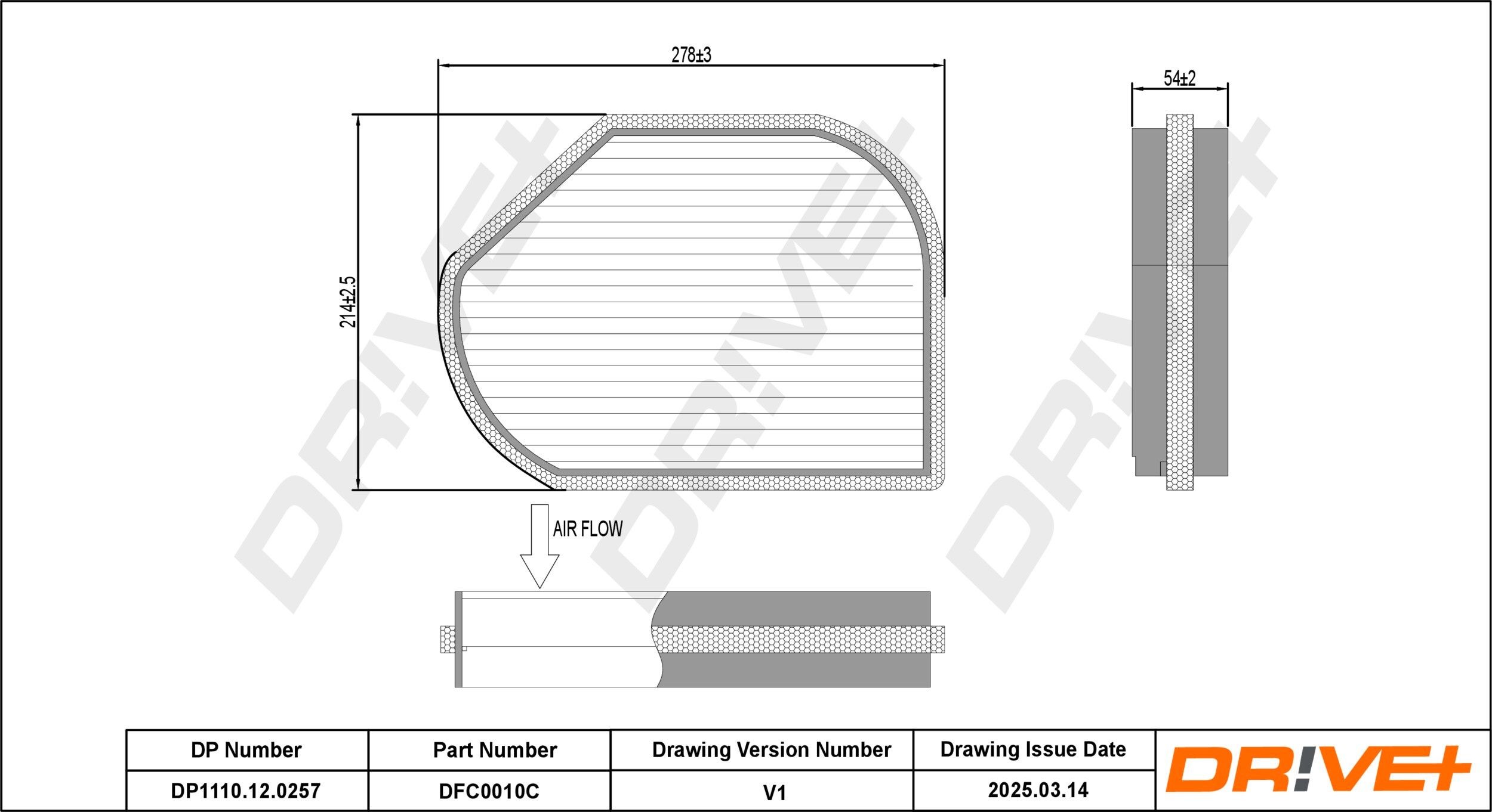 Dr!ve+ DP1110.12.0257: Filtro abitacolo Filtro al carbone attivo