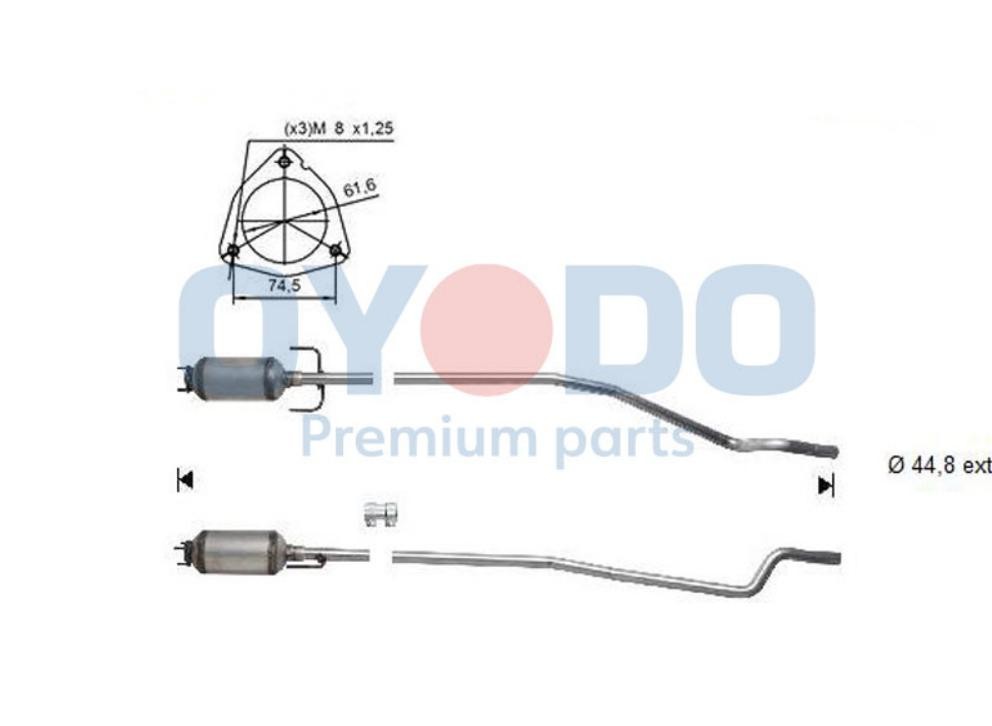 Oyodo 20N0043-OYO: Tahmafilter koos osadega