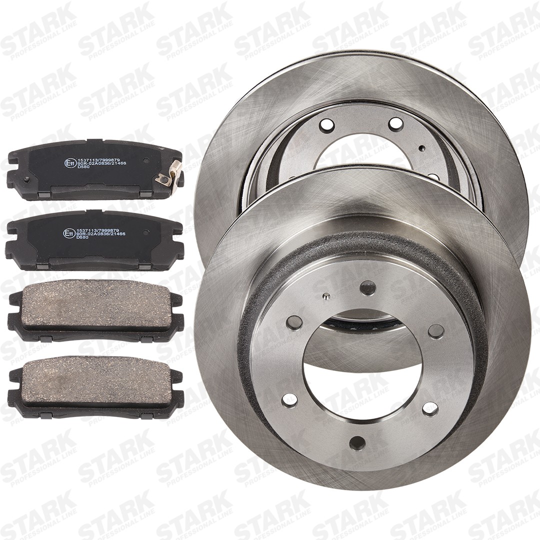 STARK SKBK-10991829: Bromssats, skivbroms Bakaxel, Ø: 312,9mm, ventilerad invändigt