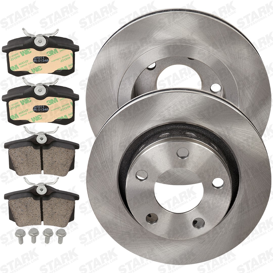 STARK SKBK-10991839: Kit de discos de freno y pastillas Eje trasero, Ø: 269,0mm, ventilado