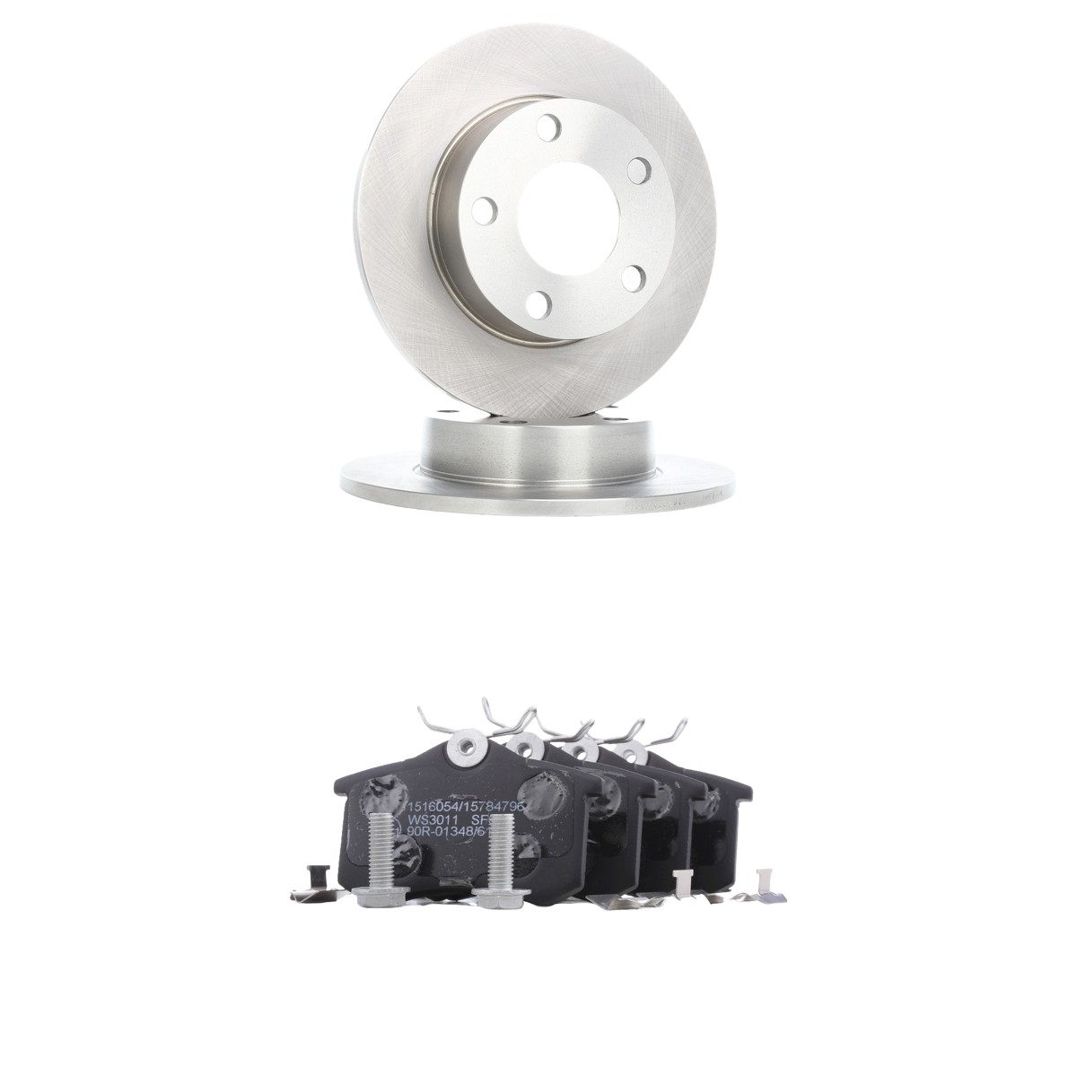 RIDEX 3405B1877: Fék készlet, tárcsafék hátsótengely, Ø: 245,0mm, tele