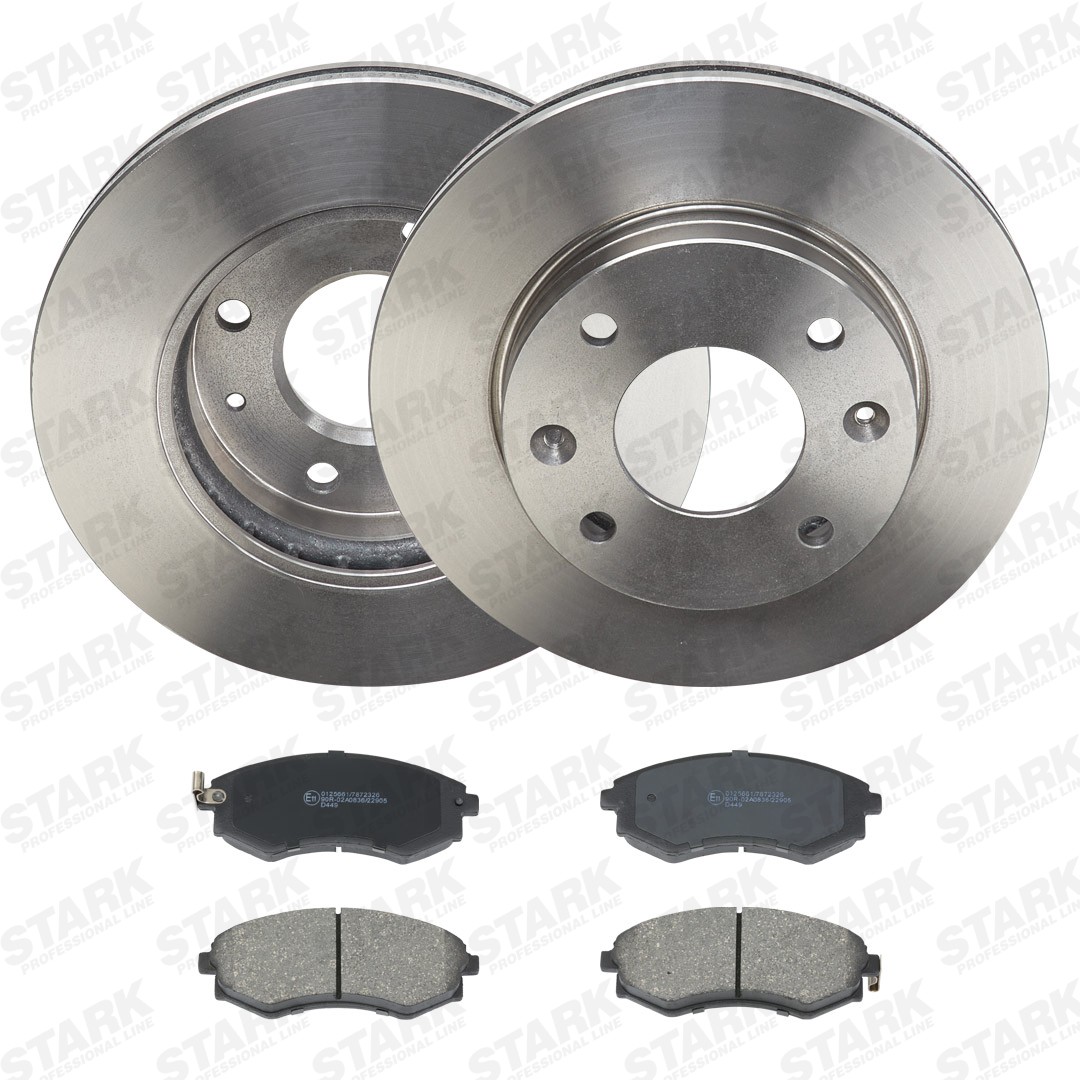 STARK SKBK-10991989: Bremseskiver og klodser foraksel, Ø: 257mm, ventileret