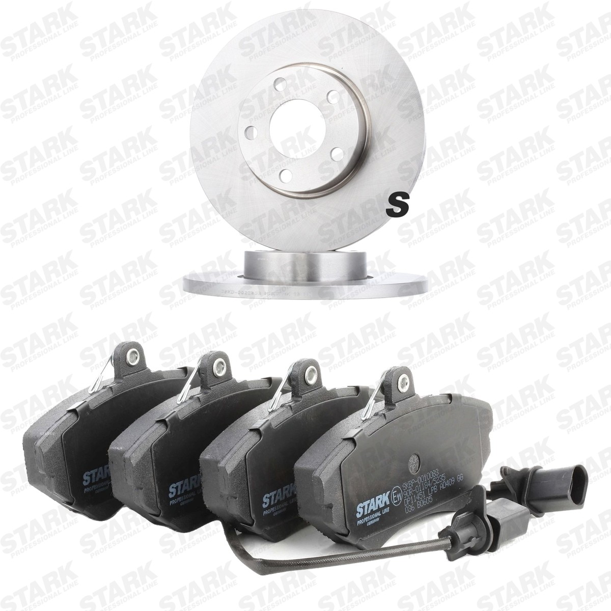 STARK SKBK-10991997: Zestaw do hamulców, hamulce tarczowe Oś przednia, Ø: 288,0[mm], pełny