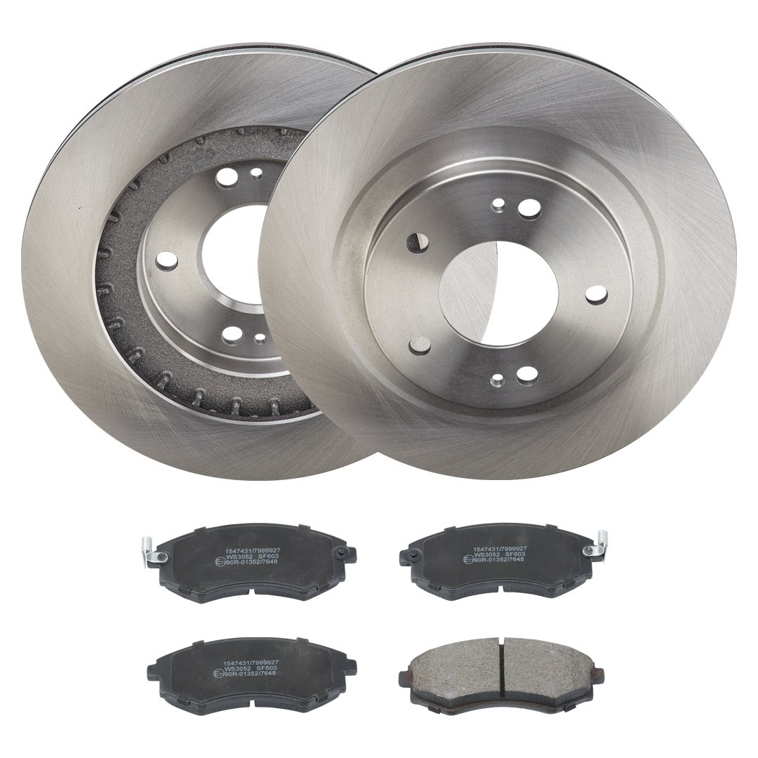 RIDEX 3405B1996: Remschijven en blokken Vooras, Ø: 286,0mm, Geventileerd