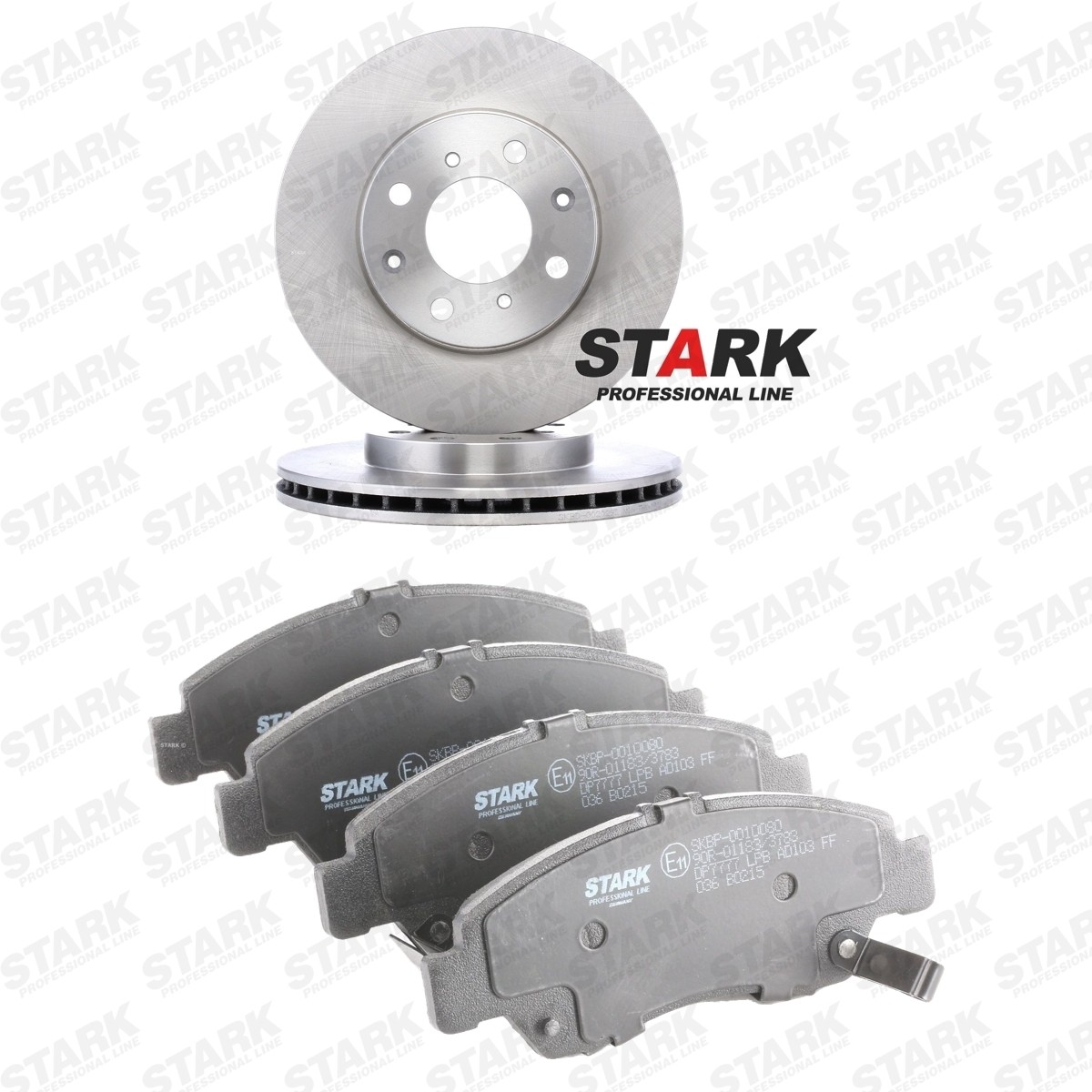 STARK SKBK-10992010: Bromssats, skivbroms framaxel, Ø: 240,0mm, ventilerad invändigt