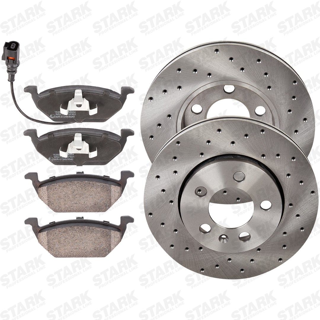 STARK SKBK-10992020: Bremsscheiben und -beläge Vorderachse, Ø: 256mm, gelocht/innenbel.