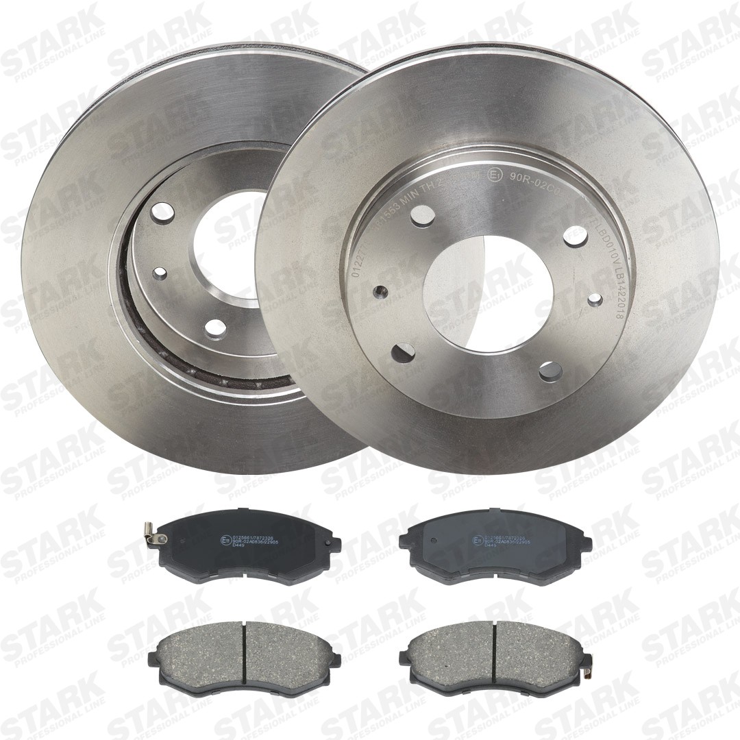 STARK SKBK-10992119: Remschijven en blokken Vooras, Ø: 257,0mm, interne ventilatie
