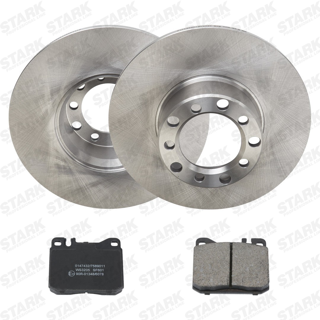 STARK SKBK-10992141: Kit de discos de freno y pastillas Eje delantero, Ø: 278mm, macizo