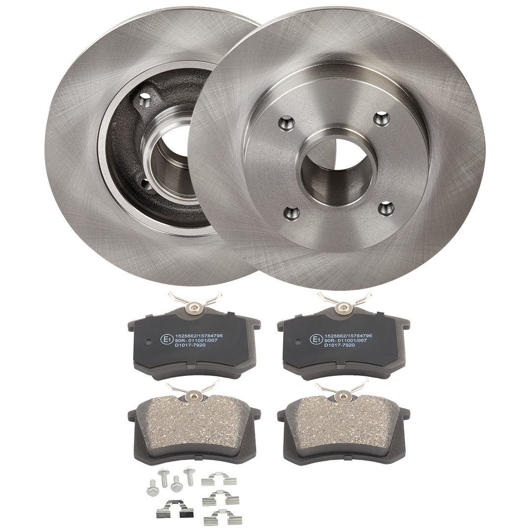 RIDEX 3405B2144 Bremsscheiben und -beläge Hinterachse, Ø: 248,8mm, voll